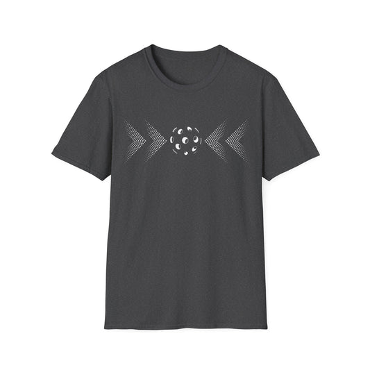 Minimalist Pickleball T-Shirt on or off the court-Unisex style and extra softness for ease wear-gift or court apparel-white image