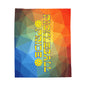 Plush Blanket - Pickleball Design, Small to Extra Large sizes - Gift for Home | pickleball pride rainbow style