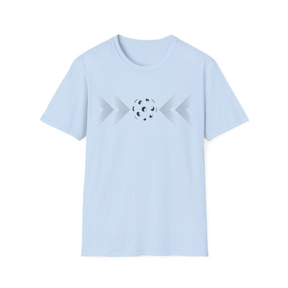 Modern Pickleball T-Shirt on or off the court-Unisex style and extra softness for ease wear-gift or court apparel-dark image