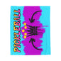 Plush Blanket - Pickleball Design, Small to Extra Large sizes - Gift for Home | graphic graffiti style
