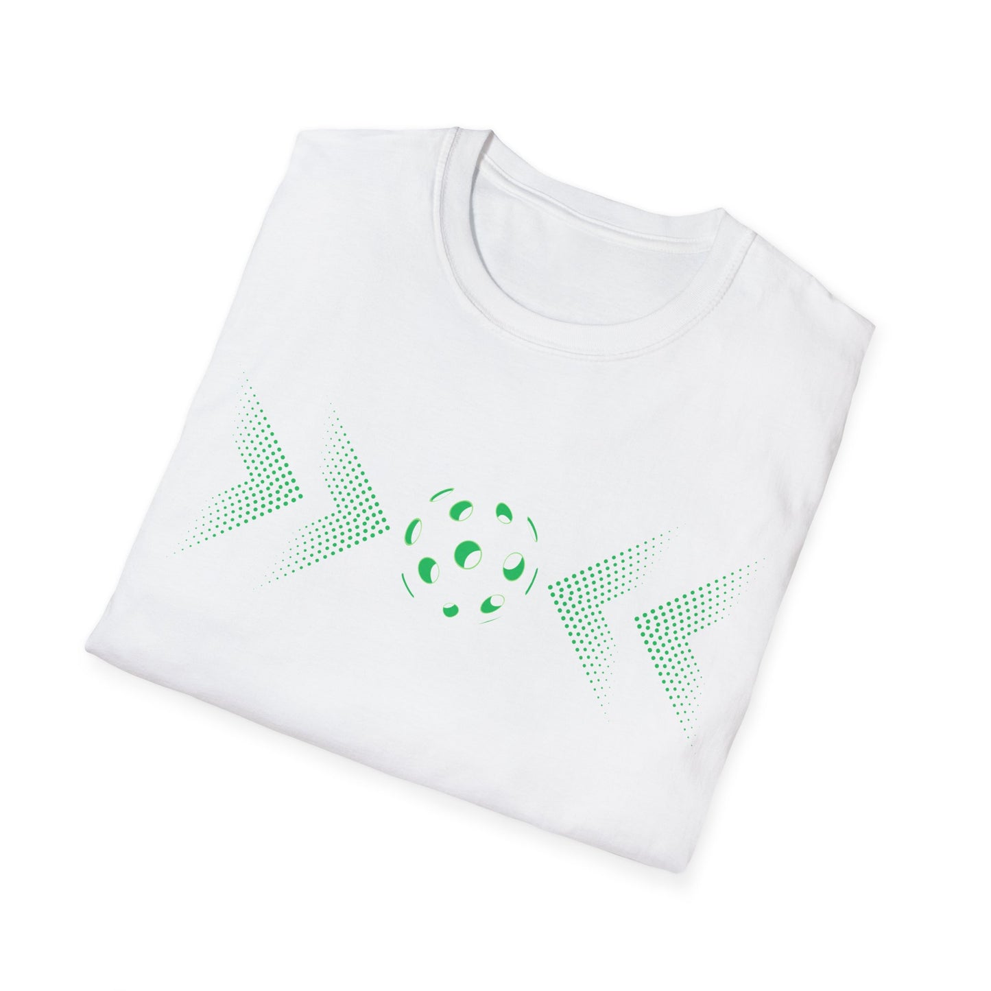 Minimalist Pickleball T-Shirt on or off the court-Unisex style and extra softness for ease wear-gift or court apparel-green image