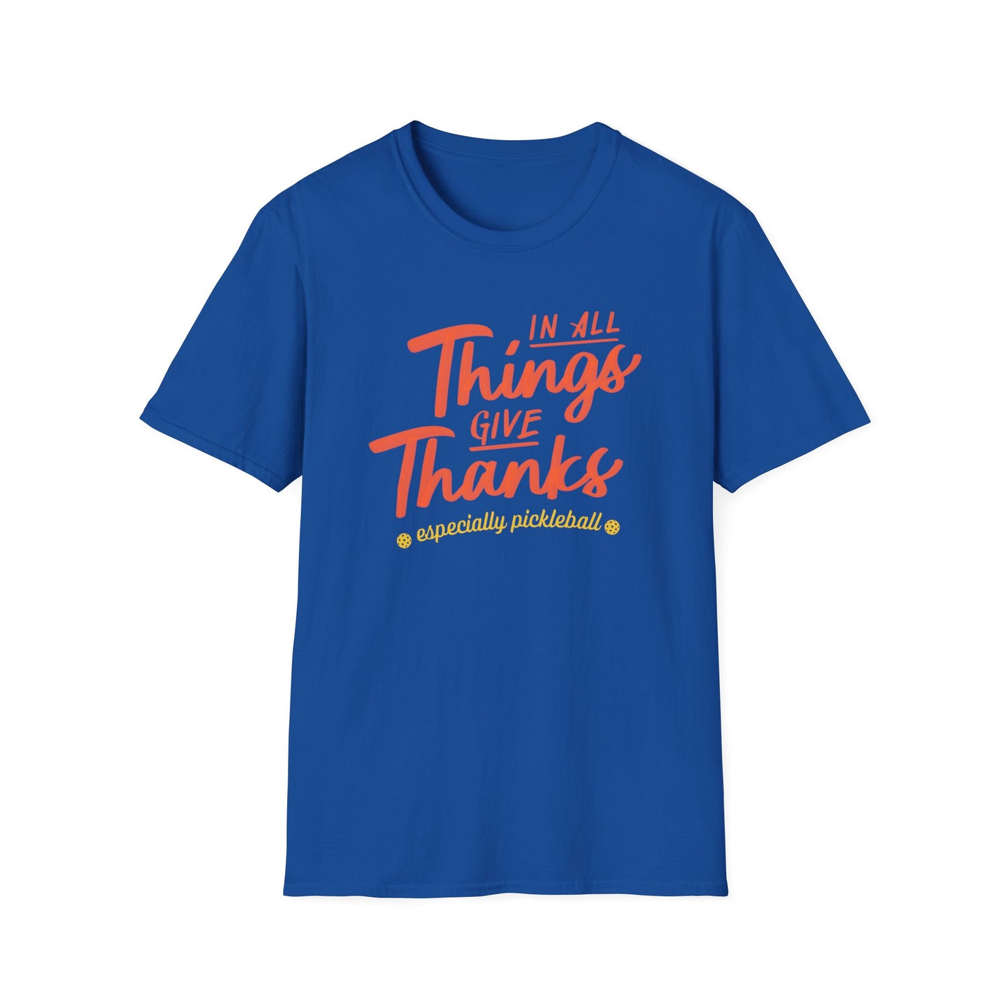 Thanksgiving Gratitude Pickleball T-Shirt, Unisex Tee, Shirt for Men Women, Fall Season Top, Sporty Gift