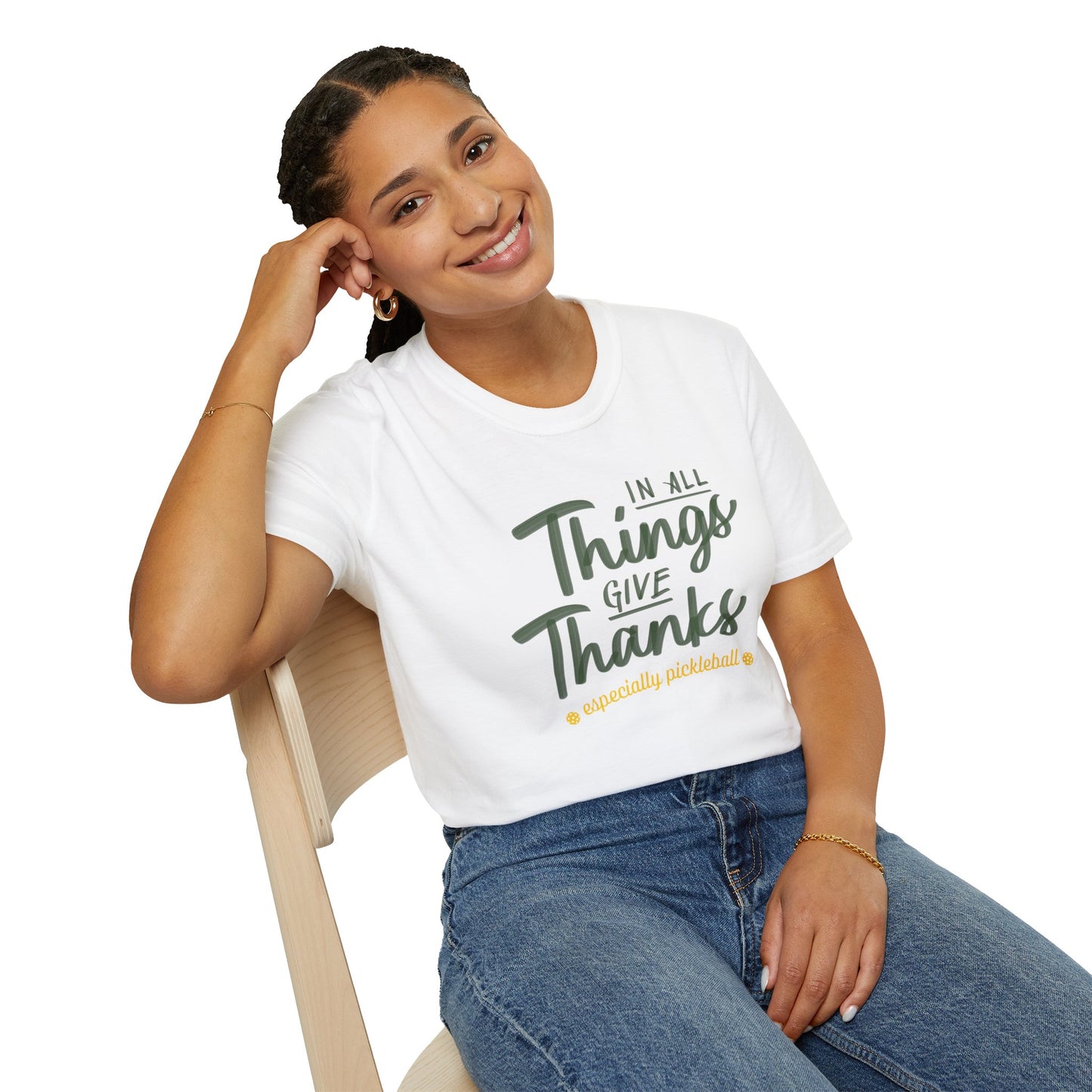 Thanksgiving Pickleball T-Shirt, Unisex Shirt for Players, Thankful Pickleball Tee, Sports Gift, Game of Pickleball Top