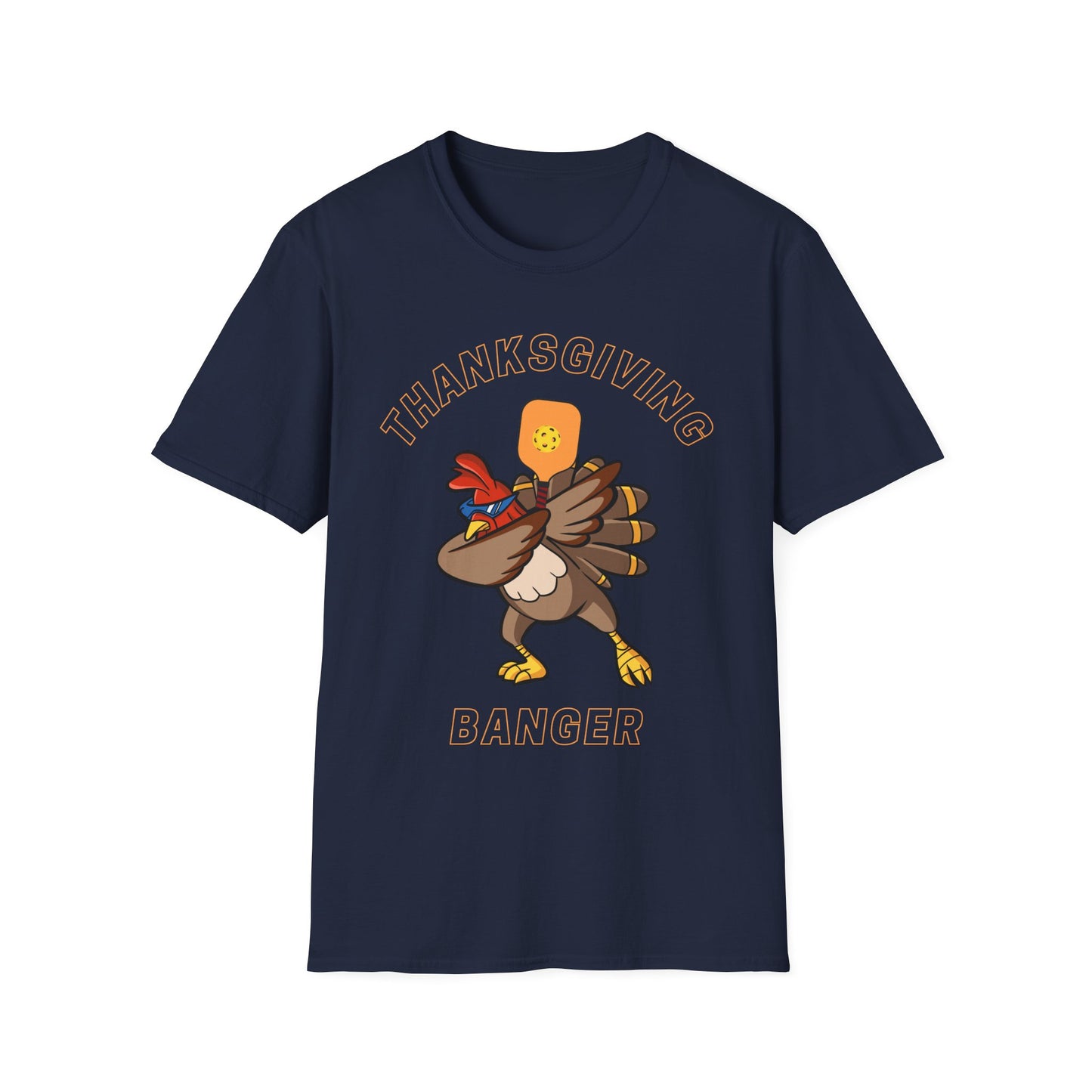 Thanksgiving Turkey Banger Pickleball Unisex T-Shirt, Pickleball Game, Thankful Turkey Tee, Sports Shirt, Pickleball Lover Gift