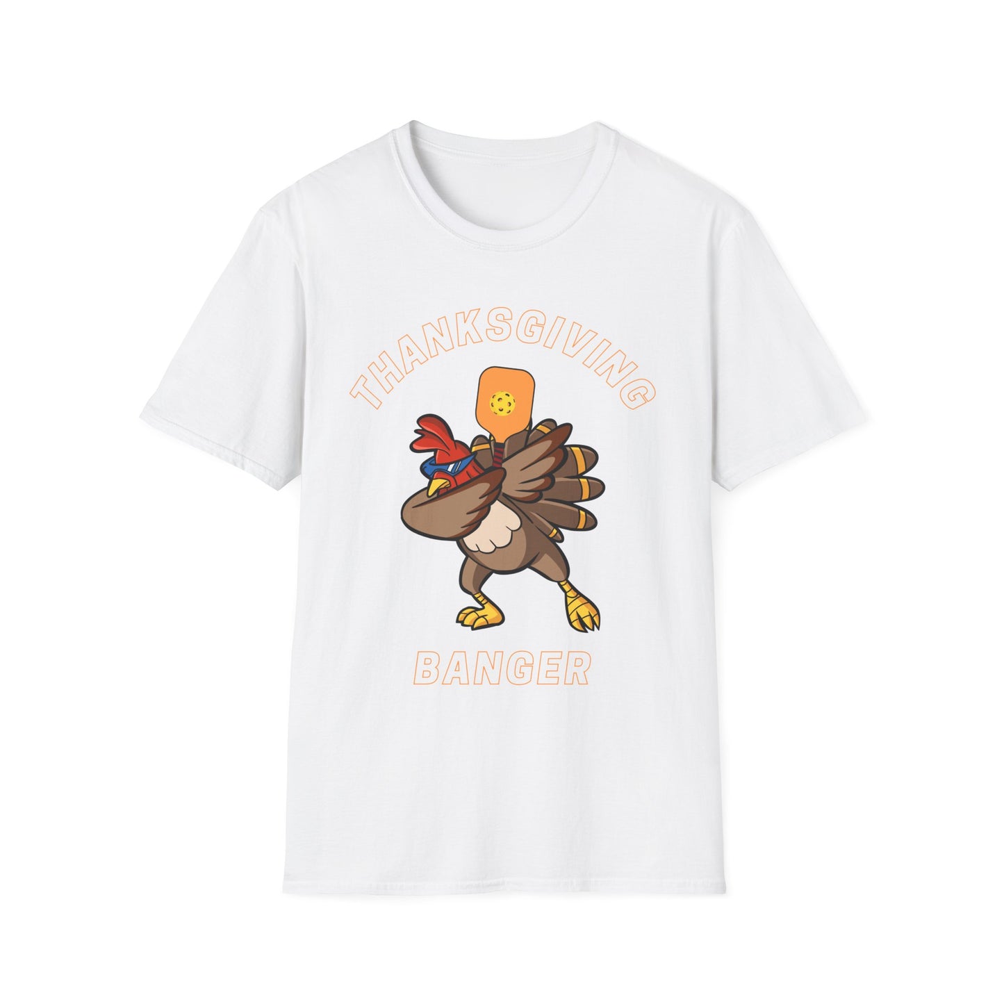 Thanksgiving Turkey Banger Pickleball Unisex T-Shirt, Pickleball Game, Thankful Turkey Tee, Sports Shirt, Pickleball Lover Gift