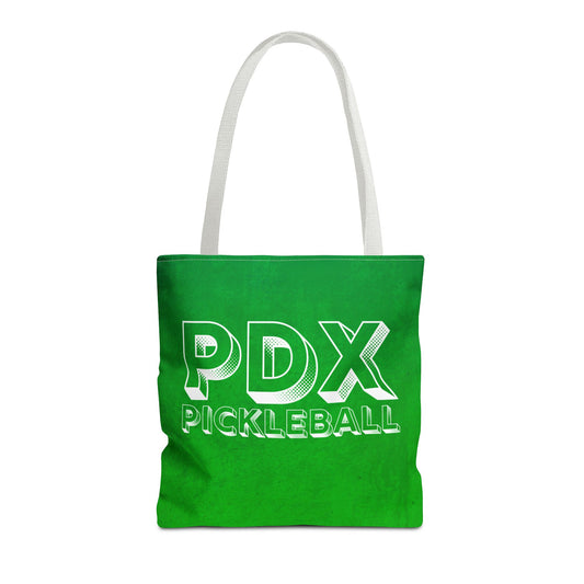 Modern Green PDX Pickleball Tote Bag - Portaland Oregon pickleball gear bag shopping and courts