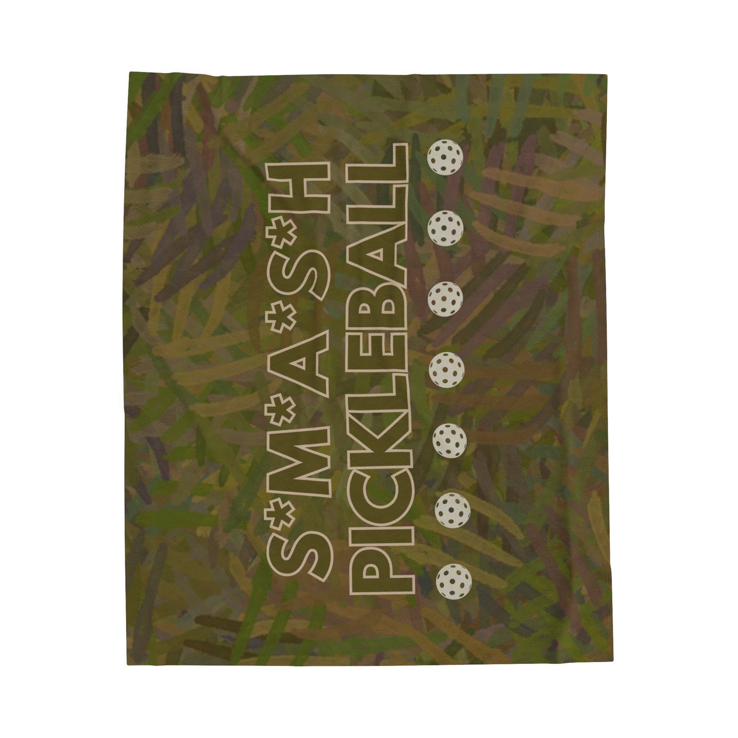 Plush Blanket - Pickleball Design, Small to Extra Large sizes - Gift for Home | Smash pickleball style