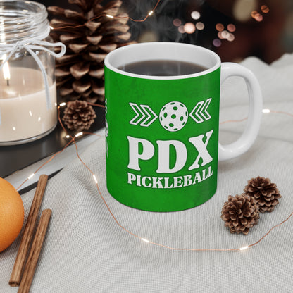 PDX Pickleball Green Mug - Portland Oregon cup mug pickleballer