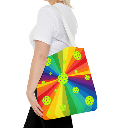 Pickleball Pride Universe Tote Bag - Pickleball Pride tote shopping travel gym courts bag