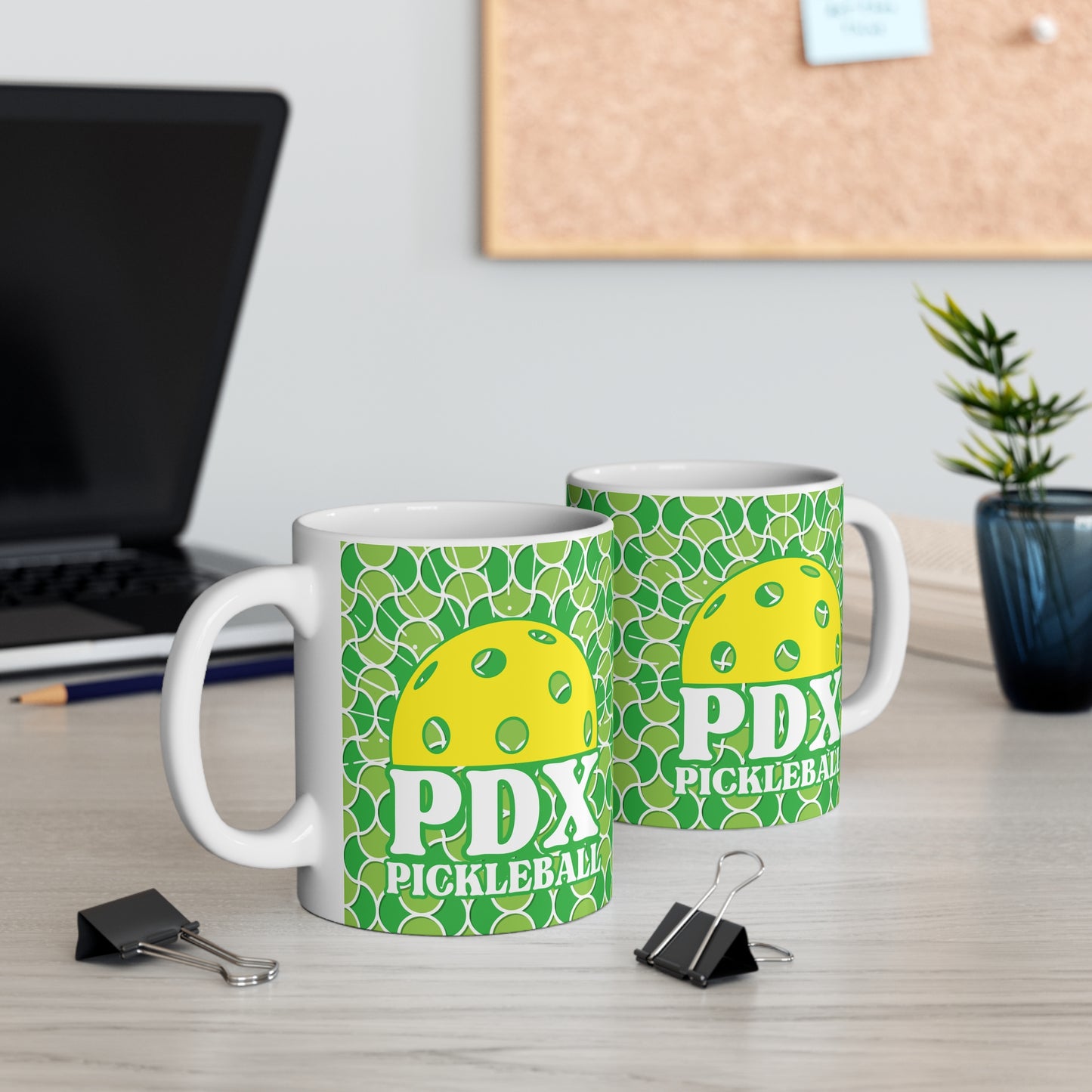 PDX Rising Sun Pickleball Mug - Portland Oregon coffee mug cup