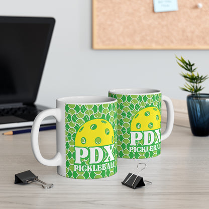 PDX Rising Sun Pickleball Mug - Portland Oregon coffee mug cup