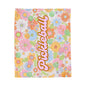 Plush Blanket - Pickleball Design, Small to Extra Large sizes - Gift for Home | floral pickleball style