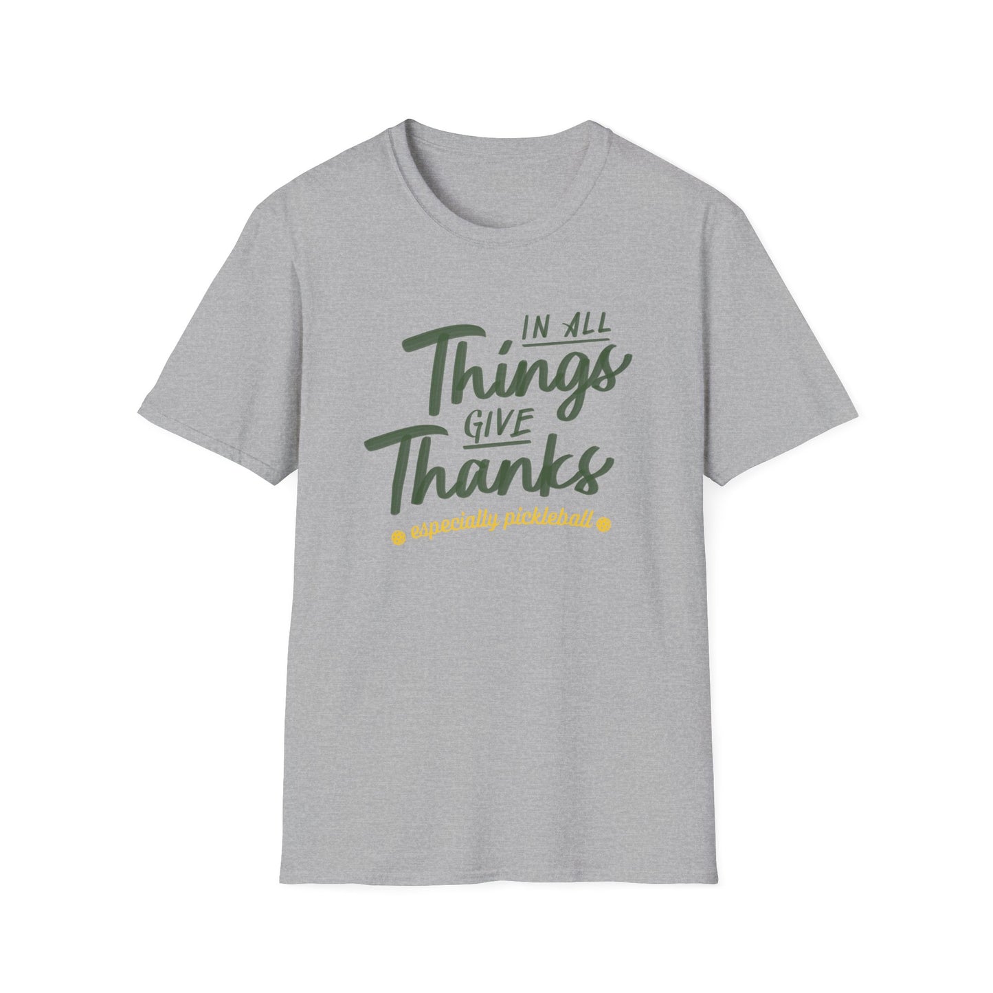 Thanksgiving Pickleball T-Shirt, Unisex Shirt for Players, Thankful Pickleball Tee, Sports Gift, Game of Pickleball Top