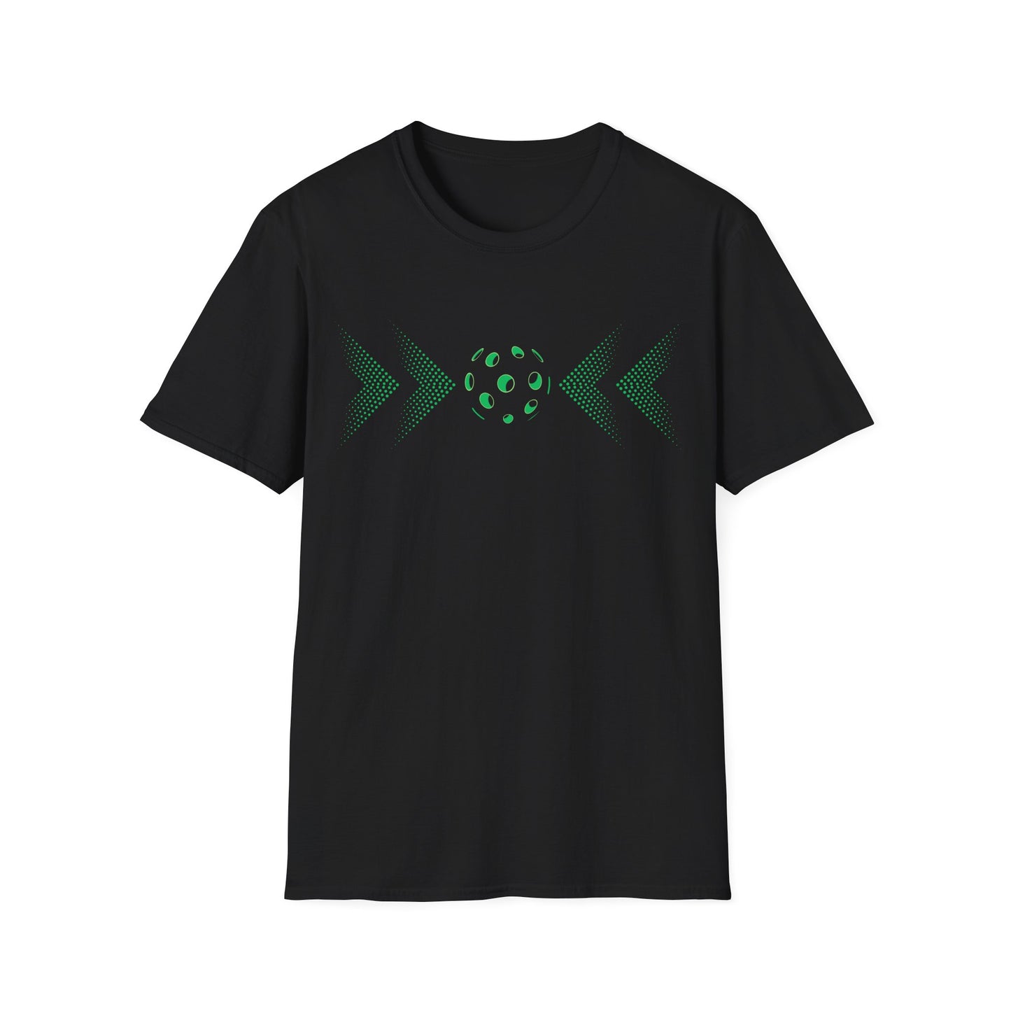 Minimalist Pickleball T-Shirt on or off the court-Unisex style and extra softness for ease wear-gift or court apparel-green image
