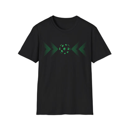Minimalist Pickleball T-Shirt on or off the court-Unisex style and extra softness for ease wear-gift or court apparel-green image