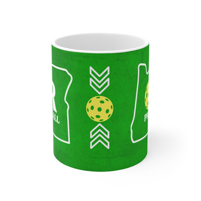 Oregon Green Pickleball Coffee Mug - Oregon state pickleballer cup mug