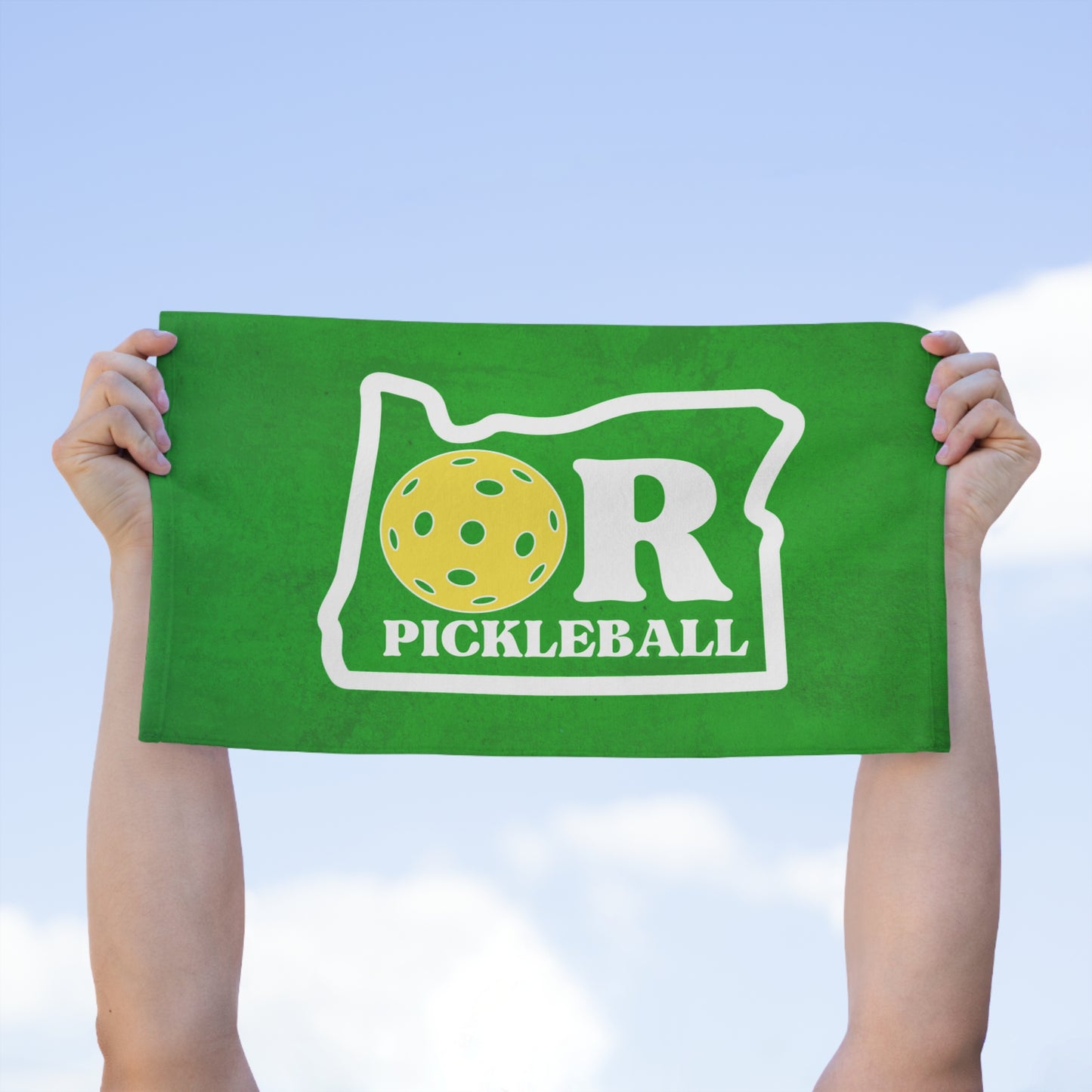 Oregon State Green Pickleball Rally Towel - courts, kitchen, bathroom towel for Pickleball player