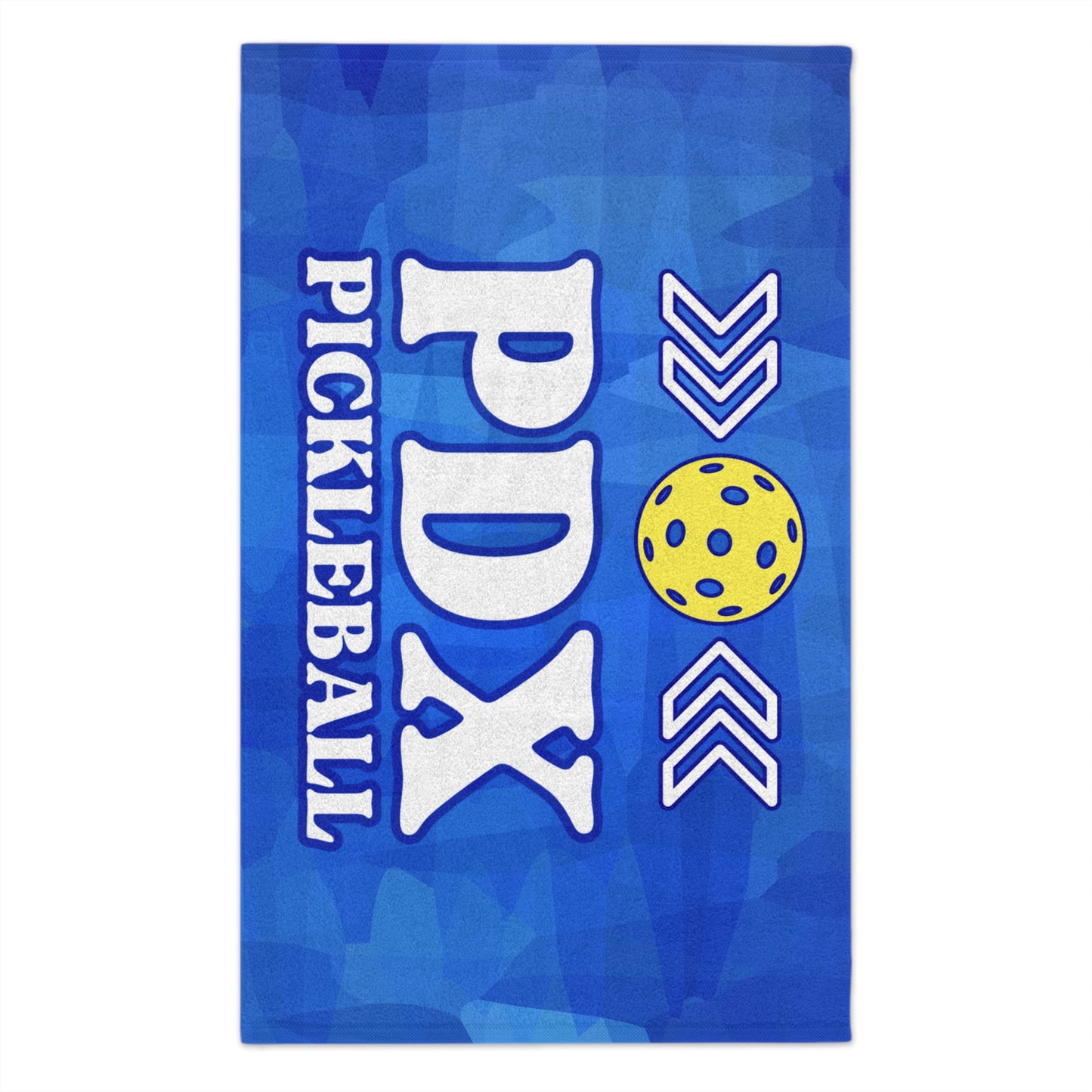 PDX Blue Pickleball Towel - Portland Oregon pickleball player sports rally kitchen bathroom towel