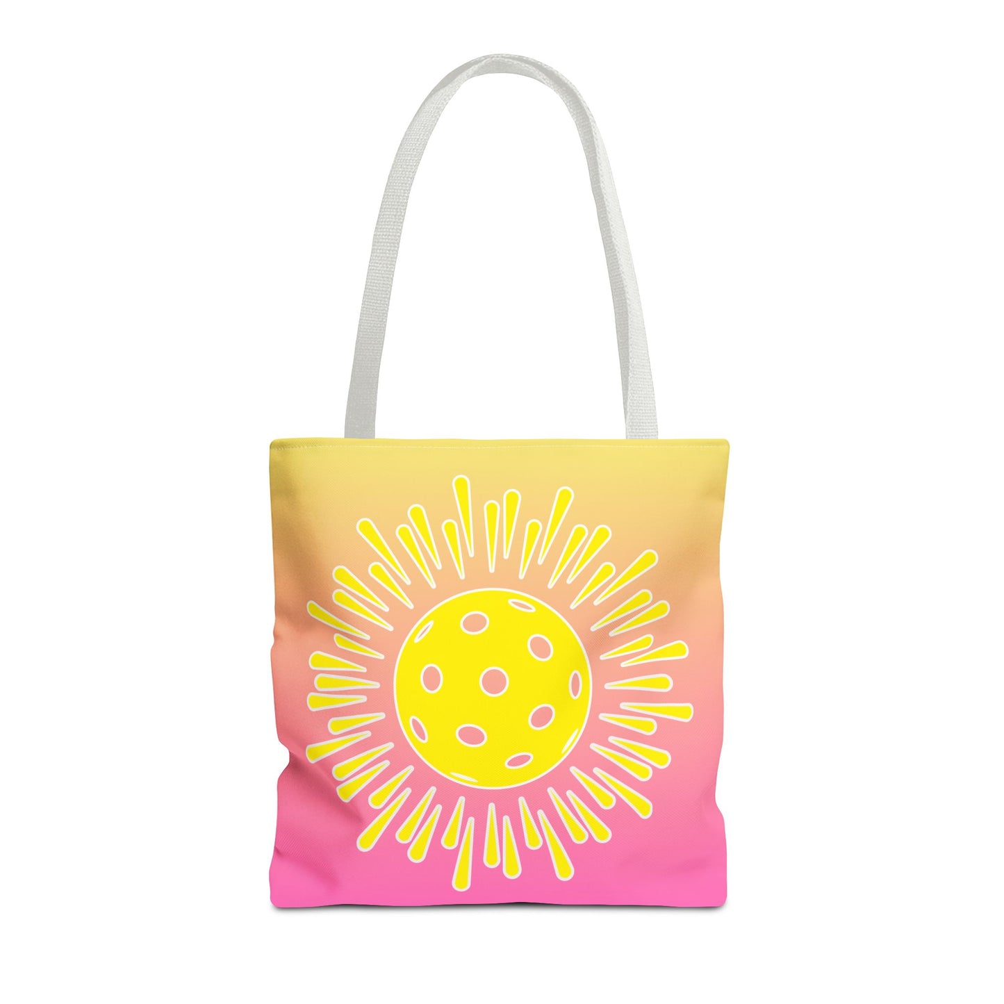 Sunny Pickleball Tote Bag - pickleball player tote bag for shopping travel gift