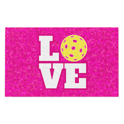 LOVE Pickleball Towel - pickleball player sports rally kitchen bathroom towel