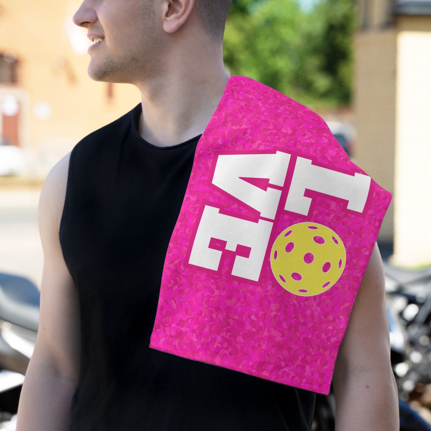 LOVE Pickleball Towel - pickleball player sports rally kitchen bathroom towel