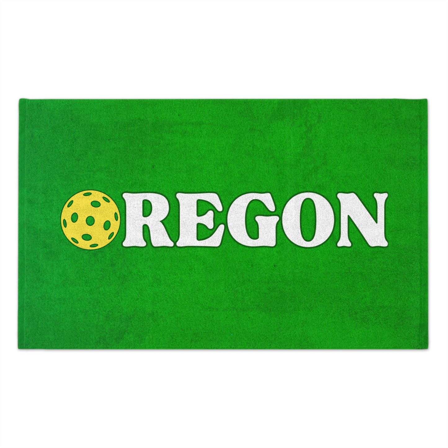 Oregon green Pickleball Towel - pickleball player sports rally kitchen bathroom towel Portland PDX