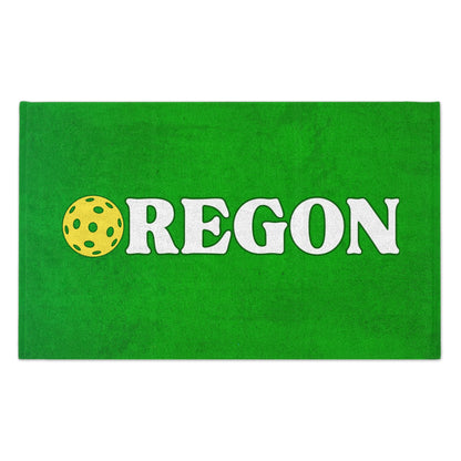 Oregon green Pickleball Towel - pickleball player sports rally kitchen bathroom towel Portland PDX