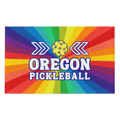 Oregon Pride Banger Pickleball Rally Towel - courts, kitchen, bathroom towel for Pickleball player