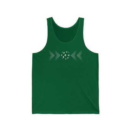 Modern Pickleball Tank Top style - Unisex style to wear on and off the court-gift or court apparel-dark image