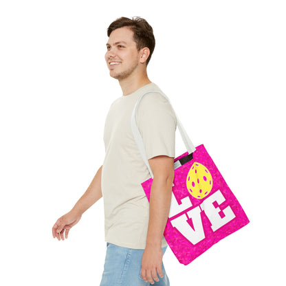 Love Pickleball Tote Bag - Pickleball shopping gear bag