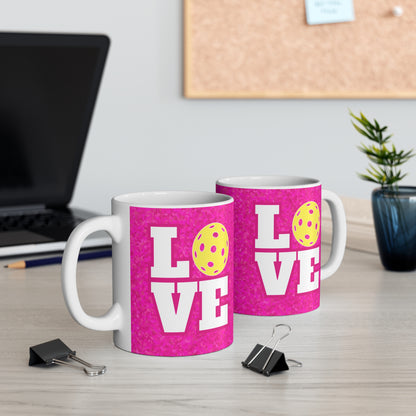 Love Pickleball Mug - Pickleball coffee mug cup for Pickleball players