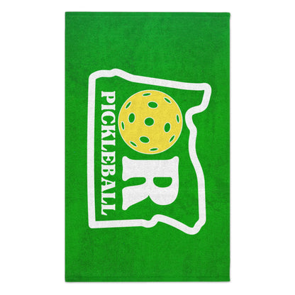 Oregon State green Pickleball Towel - pickleball player sports rally kitchen bathroom towel Portland PDX