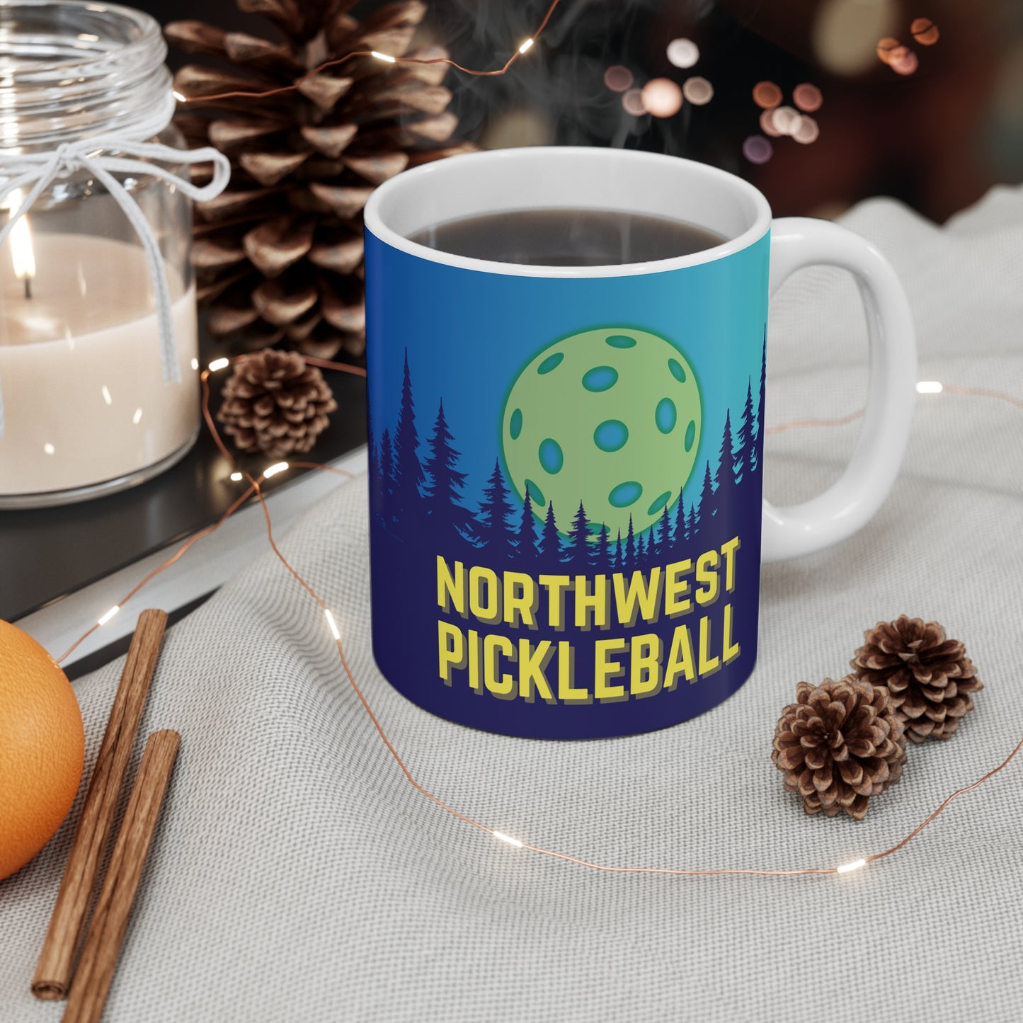 Northwest Pickleball Coffee Mug - Oregon Washington pickleballer mug cup
