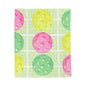 Plush Blanket - Pickleball Design, Small to Extra Large sizes - Gift for Home | multi-colored balls style