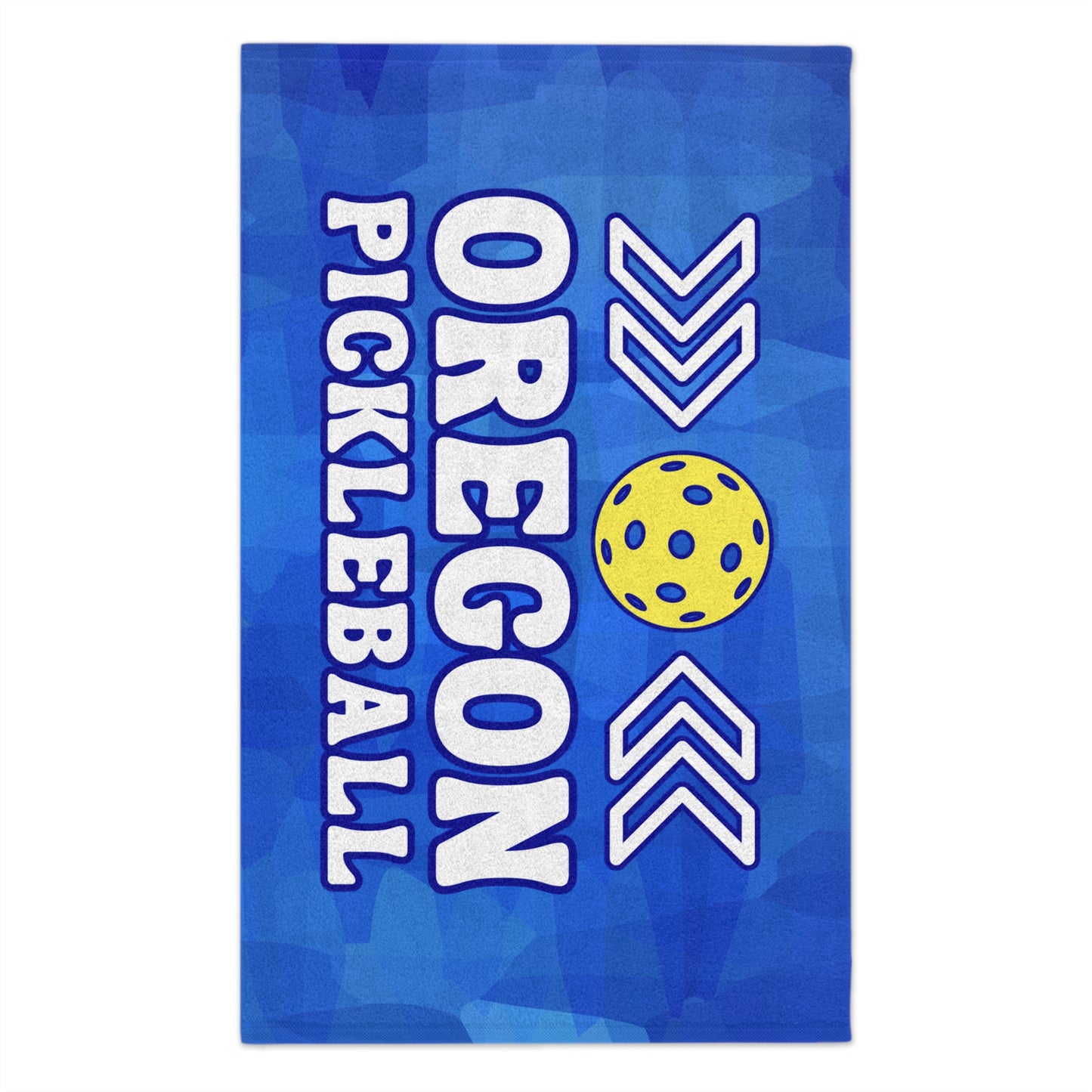 OREGON Blue Pickleball Towel - Oregon pickleball player sports rally kitchen bathroom towel Portland