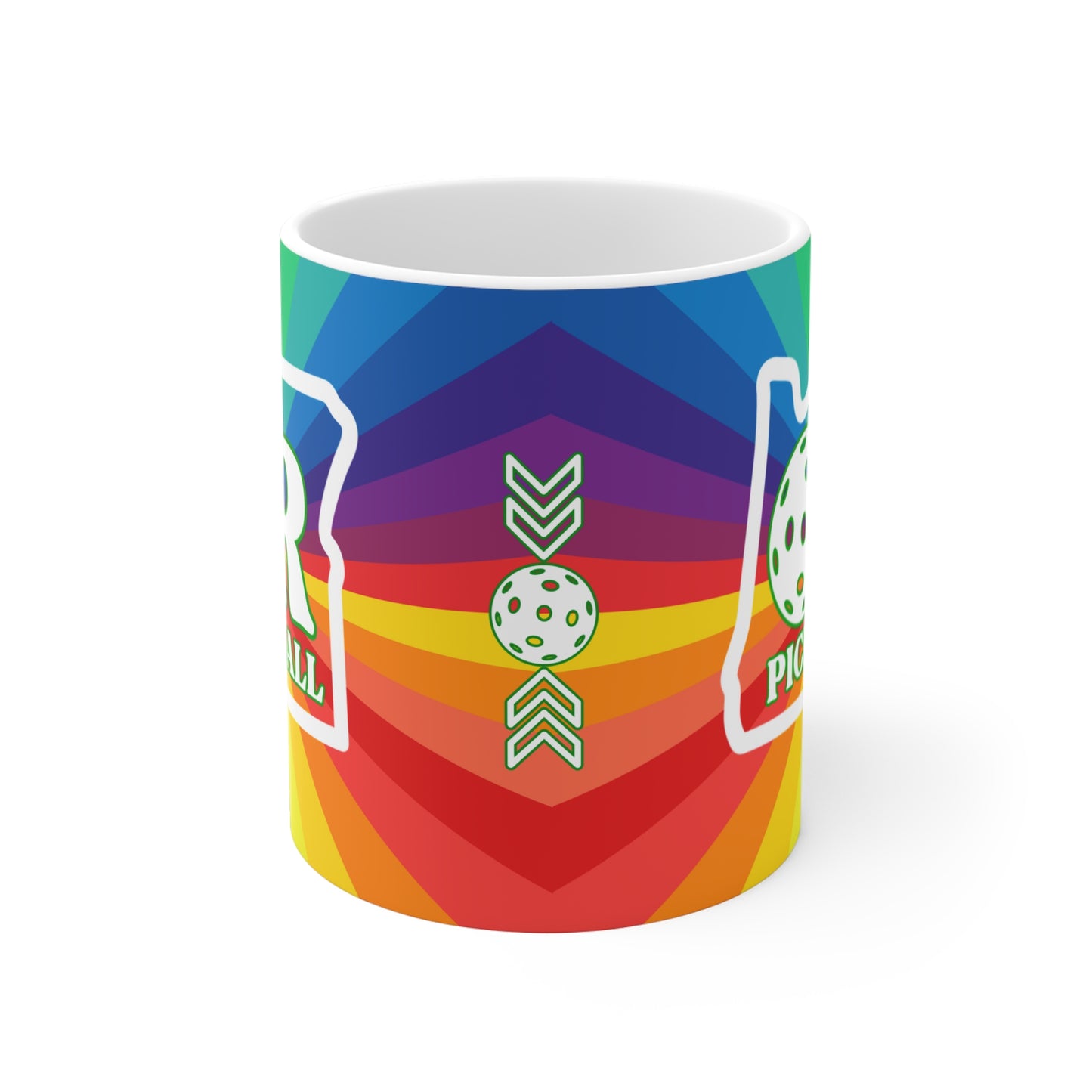 Oregon Pickleball Pride Coffee Mug - pickleballer cup mug LGTBQ