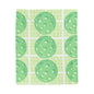 Plush Blanket - Pickleball Design, Small to Extra Large sizes - Gift for Home | green plaid style