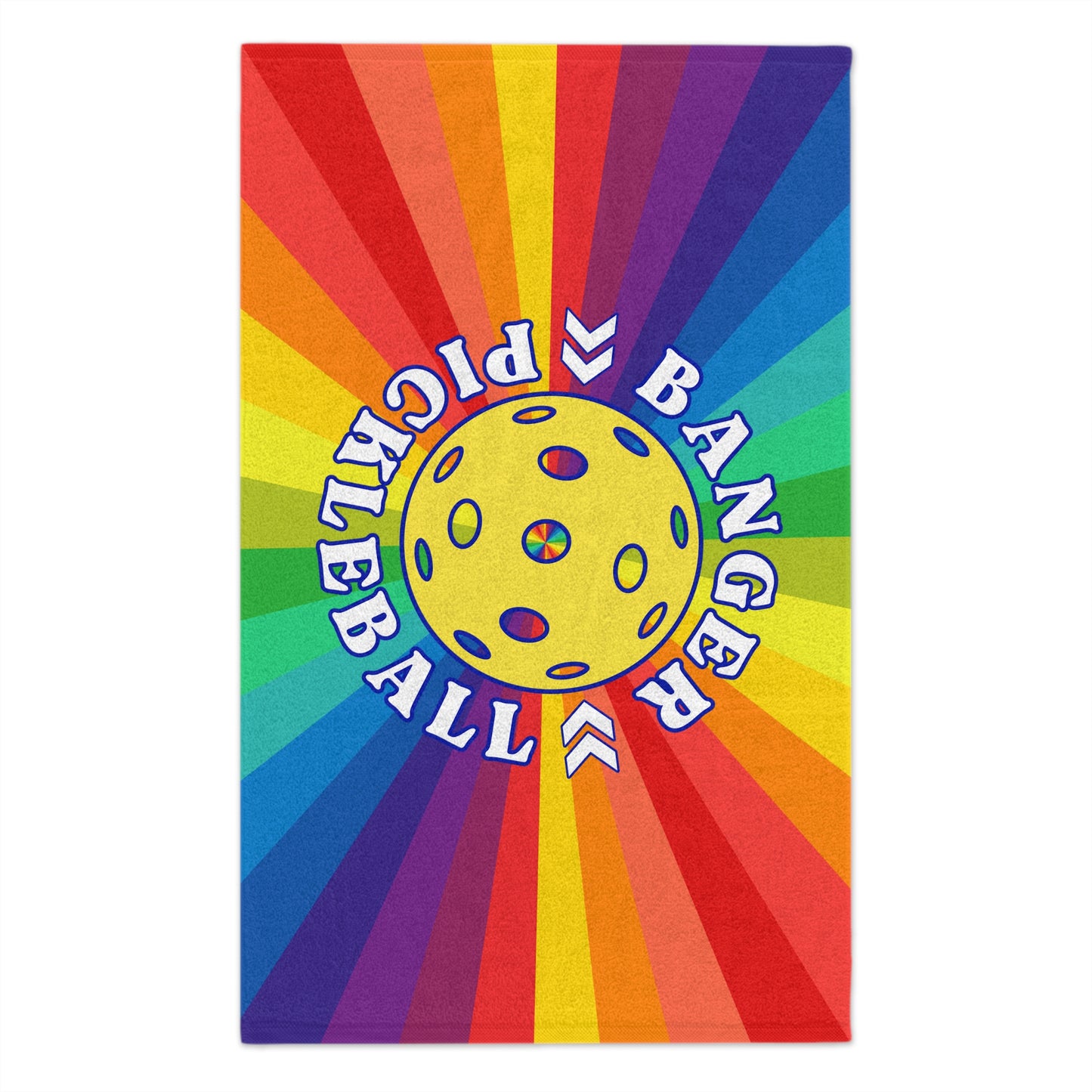 Pride Banger Pickleball Towel - pickleball player sports rally kitchen bathroom towel