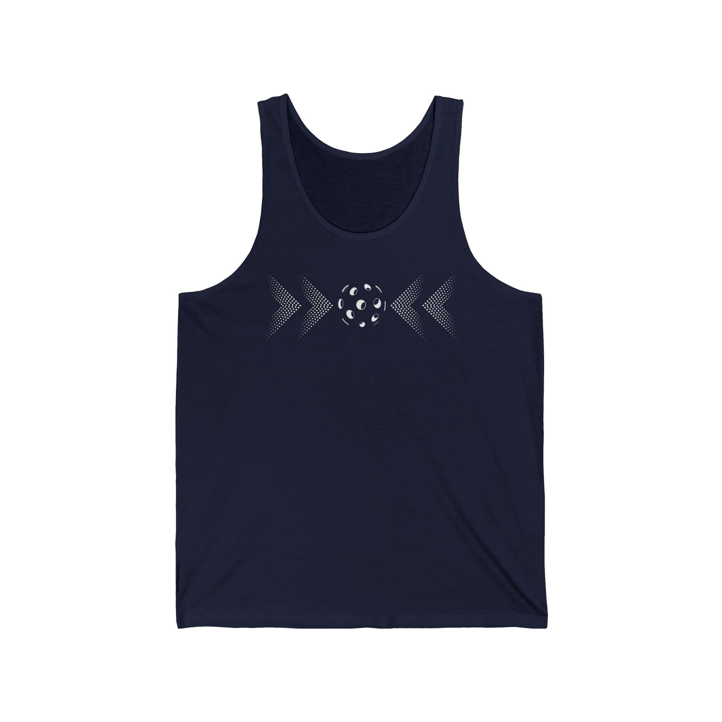 Modern Pickleball Tank Top style - Unisex style to wear on and off the court-gift or court apparel-dark image