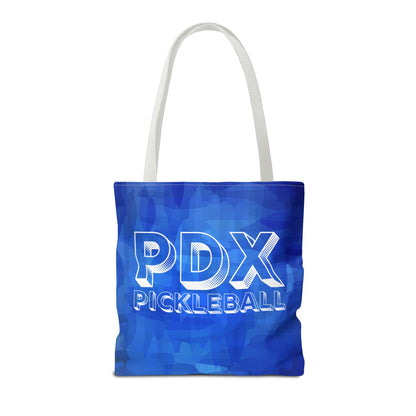 Modern Blue PDX Pickleball Tote Bag - Portaland Oregon pickleball gear bag shopping and courts