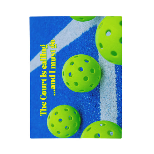 Plush Blanket - Pickleball Design, Small to Extra Large sizes - Gift for Home | pickleball is my therapy style