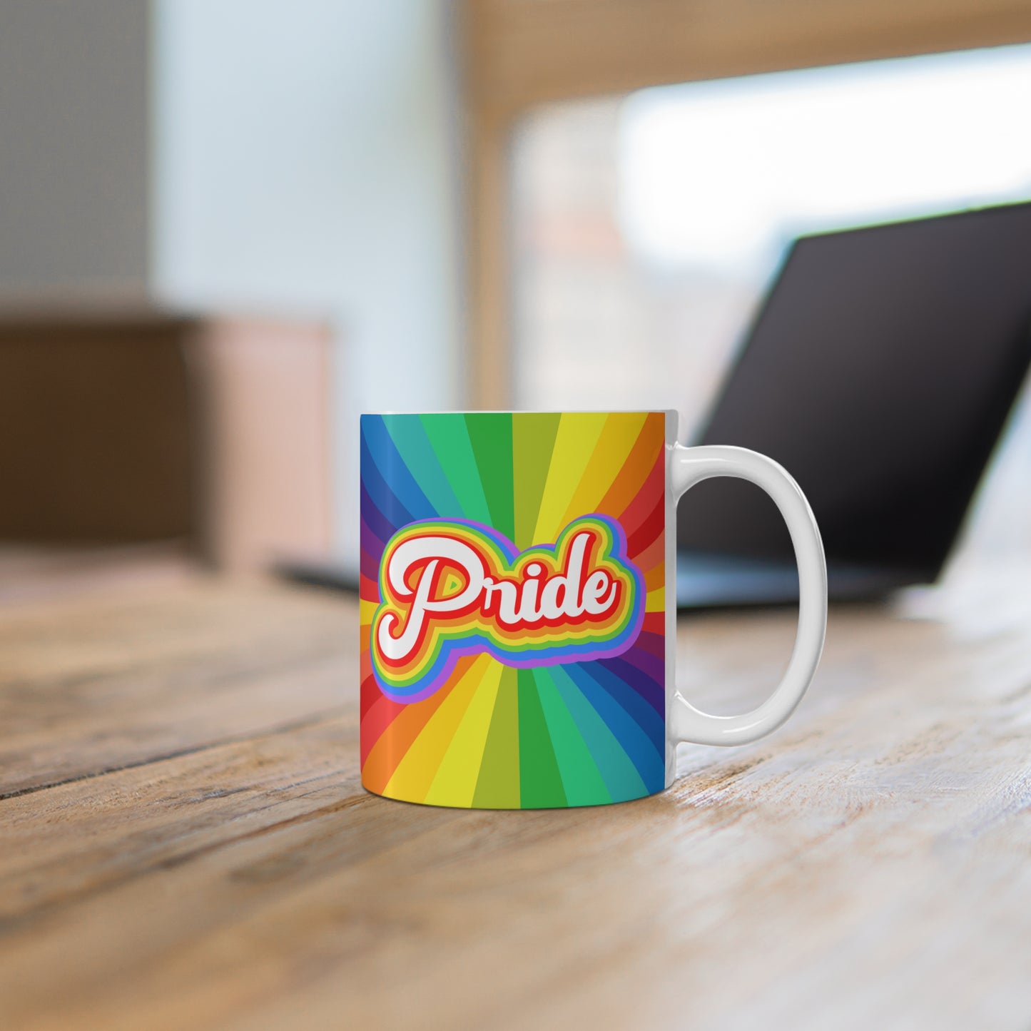 Pride Rainbow Coffee Mug - Cup ceramic Mug LGTBQ