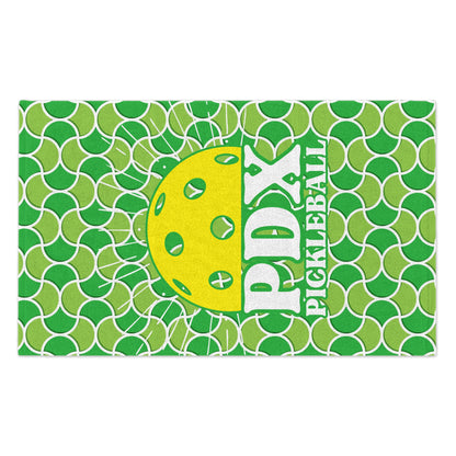 Sunrise Pattern PDX Pickleball Towel - Portland Oregon pickleball player sports rally kitchen bathroom towel