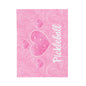 Plush Blanket - Pickleball Design, Small to Extra Large sizes - Gift for Home | pink heart pickleball style