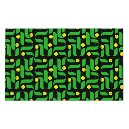 Contemporary Green/Black PickleballTowel - pickleball player sports rally kitchen bathroom towel