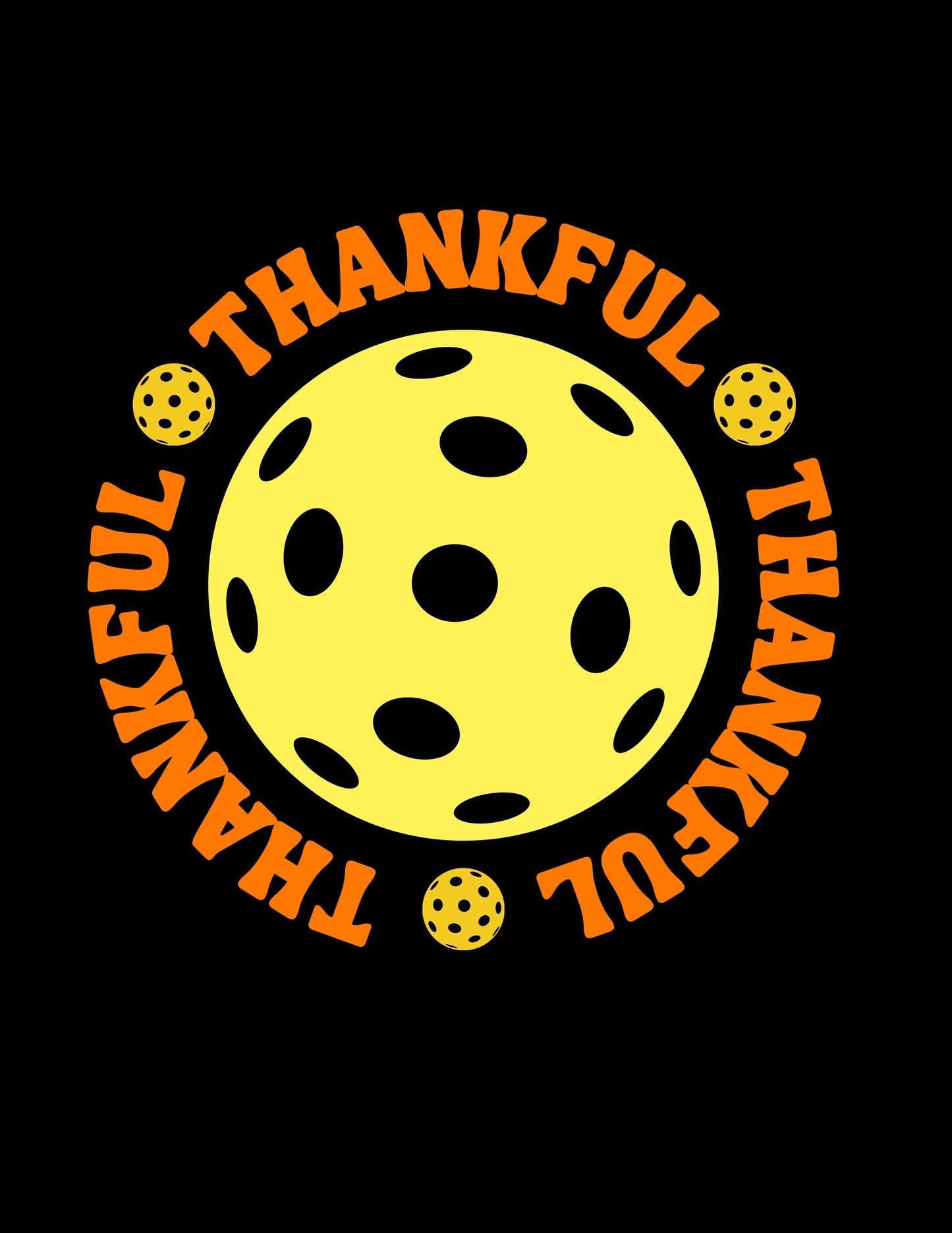 Thankful Thanksgiving Pickleball T-Shirt, Grateful Pickleball Tee, Holiday Sports Shirt, Pickleball Lover Gift, Thankful Graphic Tee