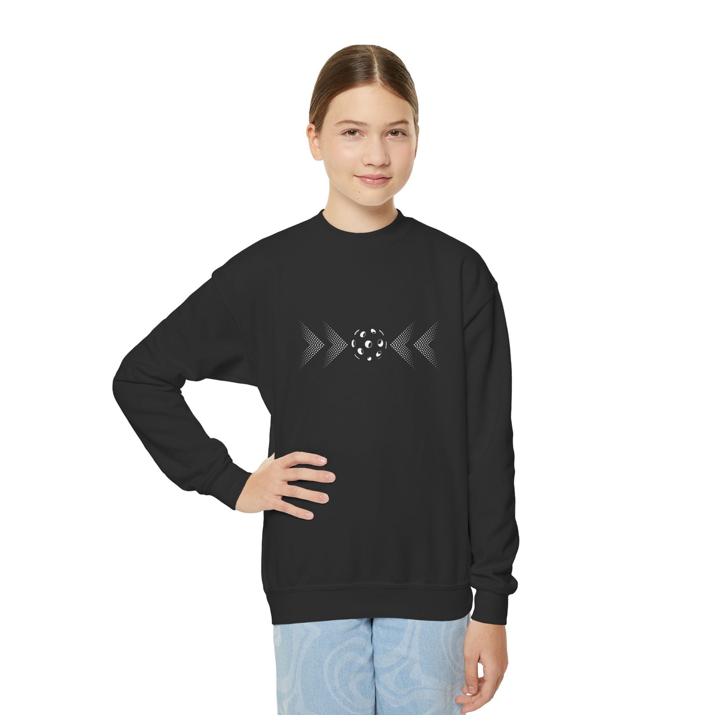 Pickleball Junior Crewneck Sweatshirt Modern style - athletic classic style