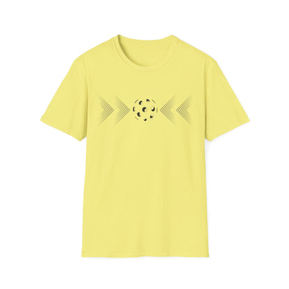Modern Pickleball T-Shirt on or off the court-Unisex style and extra softness for ease wear-gift or court apparel-dark image