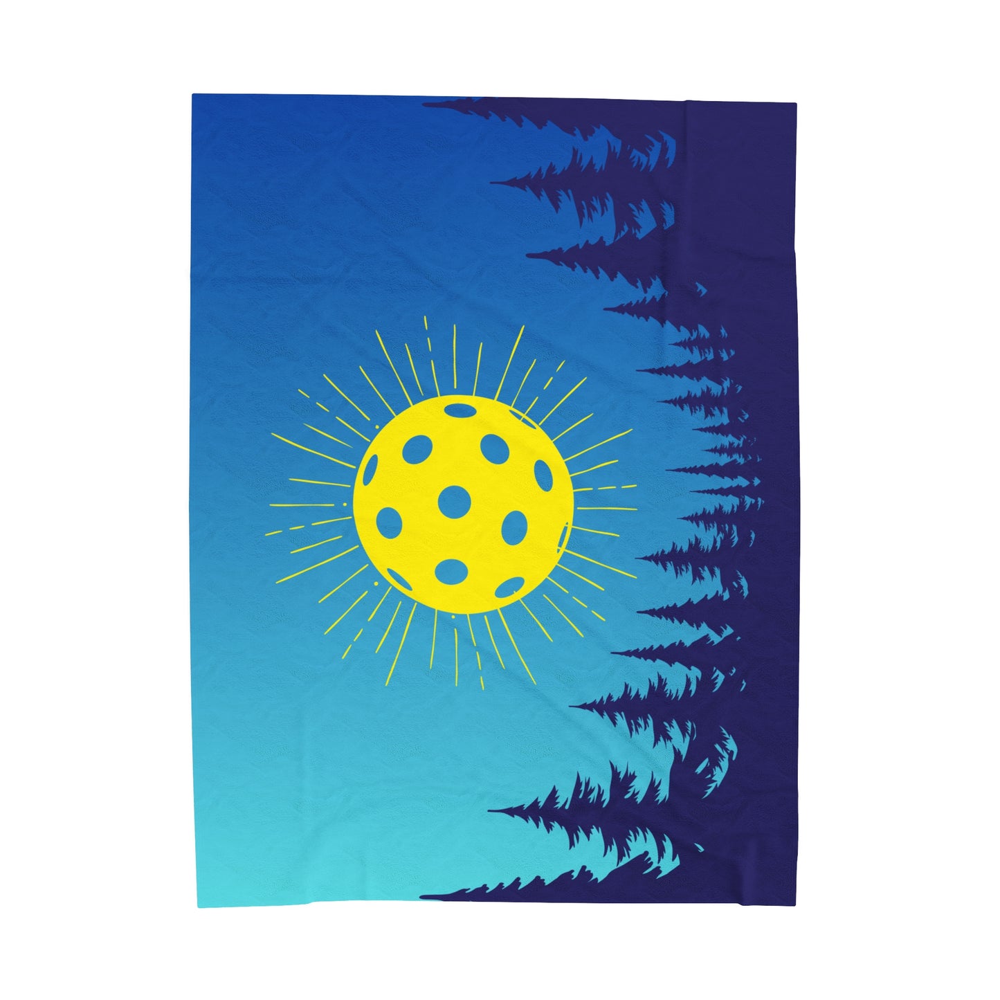 Plush Blanket - Pickleball Design, Small to Extra Large sizes - Gift for Home | moutain tree pickleball style