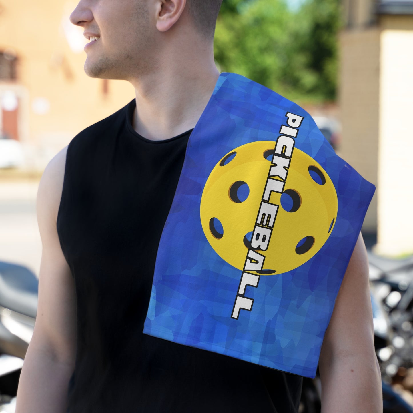 Cosmic Pickleball Rally Towel - courts, kitchen, bathroom towel for Pickleball player